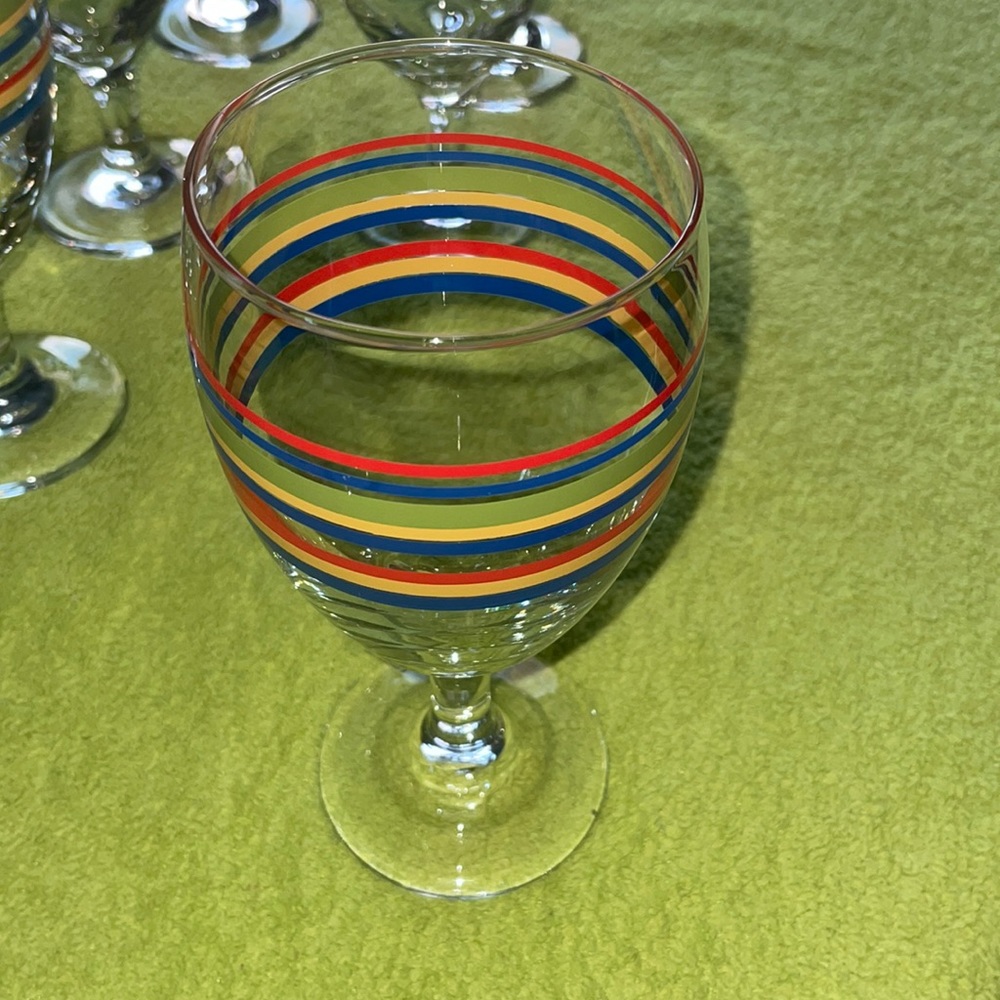 Fiesta glassware larger goblets in great shape like new. Need new homes.